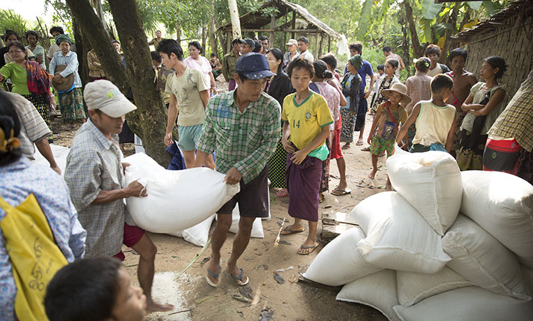 Helping Church Partners Distribute Flood Relief In Myanmar