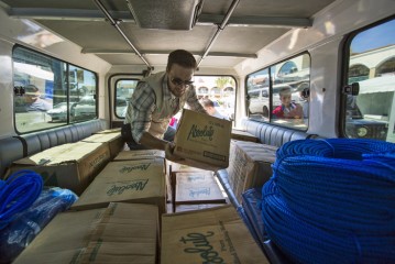Food and hygiene parcels are on their way to help people who lost everything.