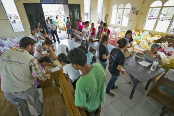 We are working with Filipino Christians to assemble and distribute food and hygiene kits.