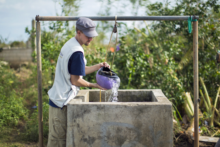 Purifying water supplies is one way Samaritan's Purse is helping in the aftermath of the typhoon.