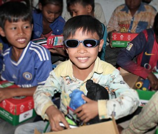 Operation Christmas Child Distribution in Cambodia