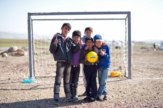 Soccer Balls and Shoeboxes for Syrian Refugees