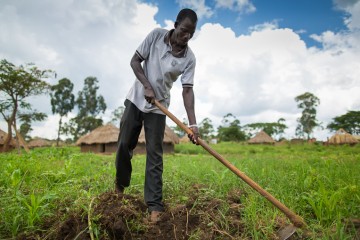 A patch of land will help Arii and the others in the refugee camp grow their own food. 