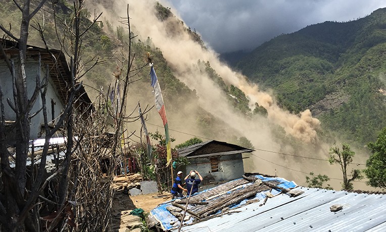 Remote Assessment Team - May 12 Earthquake Landslide