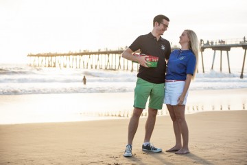 The Andersons, OCC volunteers, at the beach