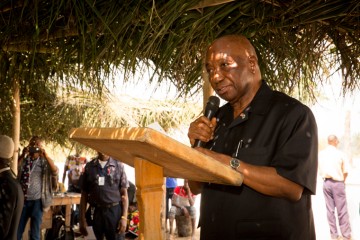 Joseph Boakai, Vice President of Liberia, officially dedicated the cemetery on January 16.