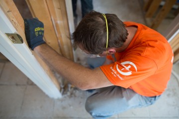 "Go and do likewise" in Louisiana. A Samaritan's Purse volunteer at work in Louisiana after recent flooding. 