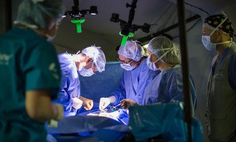 First Emergency Field Hospital Surgery a Success