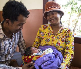 Lom Sohkhom, 22, gave birth to her daughter at a community birthing center provided by Samaritan's Purse.