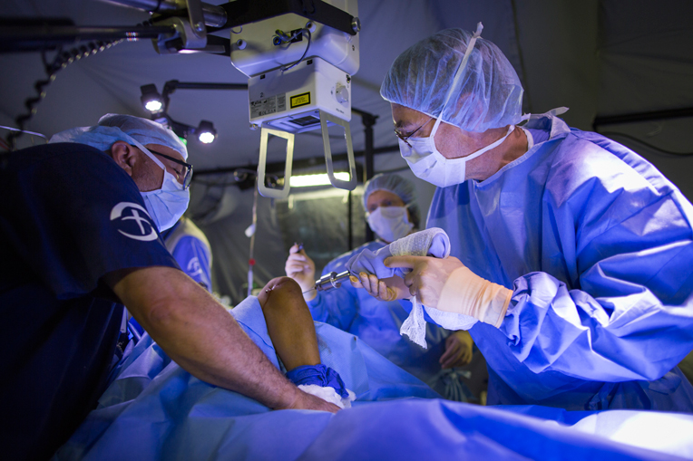 Dozens of surgeries have been performed in recent days at our field hospital in Ecuador. 
