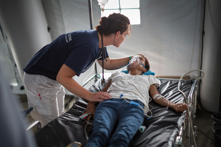 Samaritan's Purse staff bring hope and comfort to patients in Ecuador.