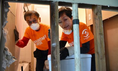 First-time Samaritan’s Purse volunteers, Larry and Helen Tanaka, recently relocated from California to Texas. The couple was eager to help the people in their new hometown.