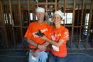Mic and Anne-Marie Farrell came down from New York to help in Louisiana.
