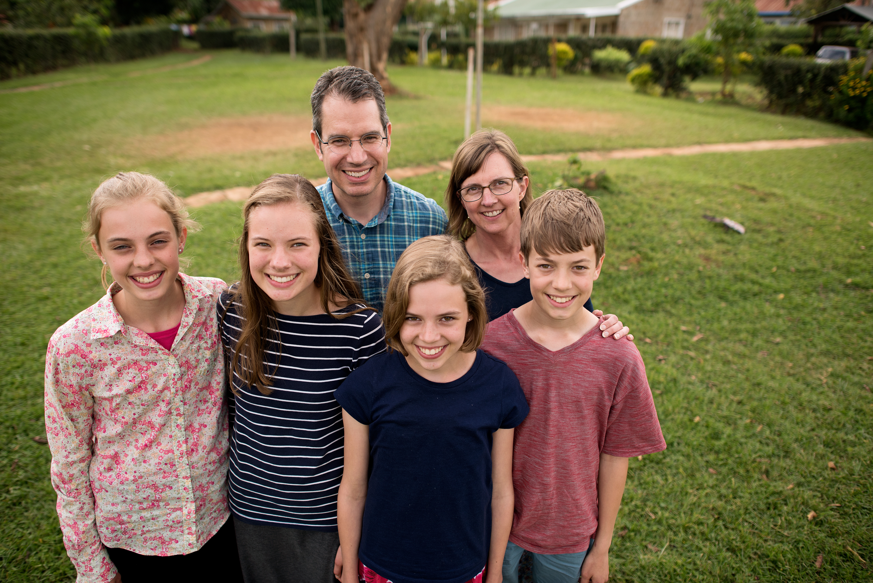 He and his wife, Susan, are shown with children, from left, Anna, Sarah Grace, Hope, and Josiah.
