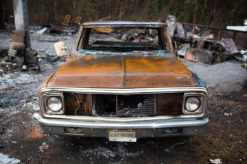 The heat from the fire was so intense it melted tires and car parts as families tried to escape.