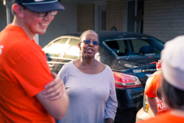 Homeowner Janie Blackmon was grateful for the help of Samaritan's Purse volunteers.