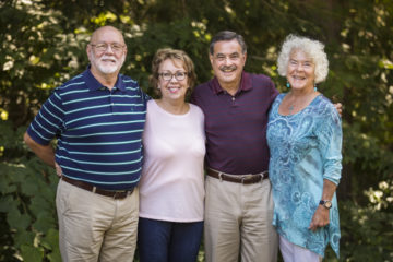 Michael and Win Taylor and Dick and Ann Tullie, from Bluffton, S.C., thank God they got to serve homeowners in their own hometown.