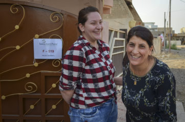Christians return to area once held by ISIS> Miriam and Athra are now back in Qaraqosh.