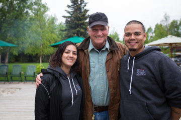 Gabe and Celia had a chance to speak with Samaritan's Purse President Franklin Graham at Samaritan Lodge Alaska.