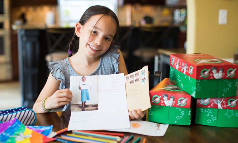 Third-Grader Sells Drawings to Pack More Shoebox Gifts