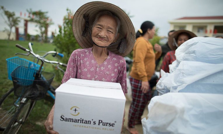 Survivors of Typhoon Damrey were grateful for relief supplies provided by Samaritan's Purse for affected parts of Vietnam.