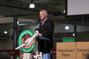 "Thank you for making it possible to get these shoebox gifts into the hands of children around the world," Franklin Graham said.