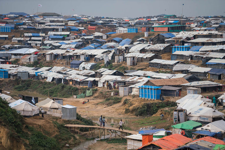 Rohingya refugee camp in Bangladesh 
