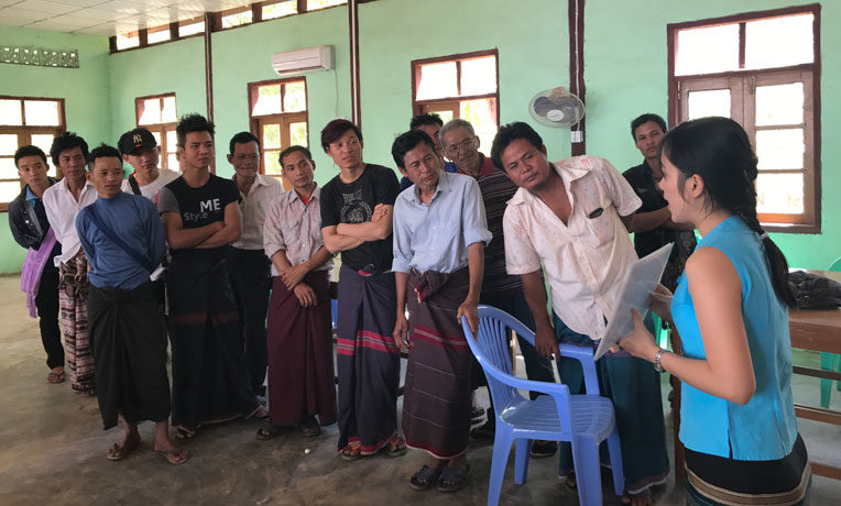 Safe migration training in Myanmar