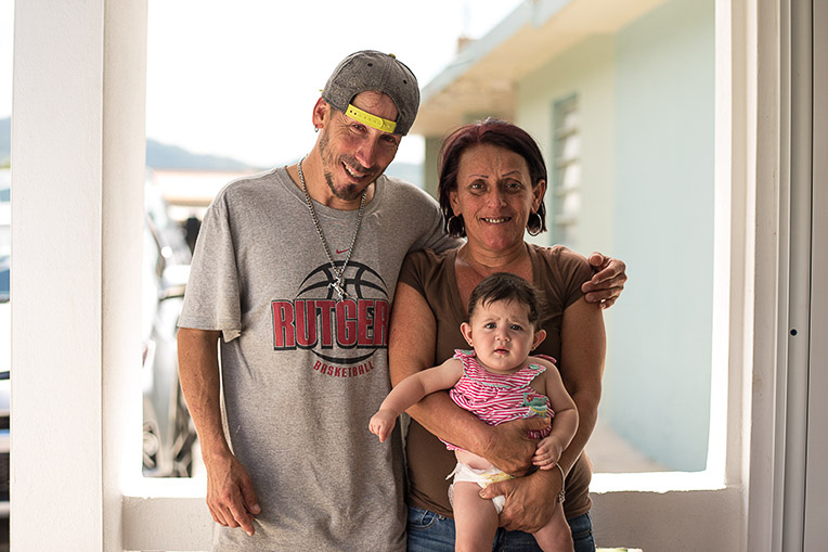 Angel Luis Rivera committed his life to Jesus after Samaritan’s Purse gave him and his wife Sylvia a refrigerator to store formula for their granddaughter Laya.
