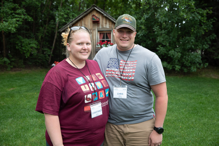 Army Sergeant Chris DeVos and his wife Constance said they learned the value of strong friendships with other military couples. "Two are better than one and the more people you have the stronger you are. You guys have become an extended family to us."