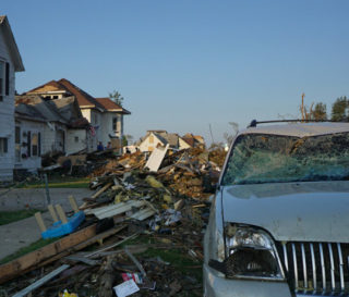 An EF-3 tornado hit Marshalltown, Iowa.