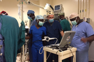 Dr. Agneta Odera, left, will serve as a cardiothoracic fellow for the next three years. 