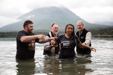 Nick and Bree were baptized in Lake Clark after receiving Jesus Christ as their Lord and Savior and recommitting their marriage to God.