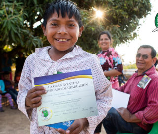 Mauricio is one of nearly 80 children in the remote mountain village of La Laguna, Mexico, who have graduated from The Greatest Journey and are sharing God’s Word with their families.