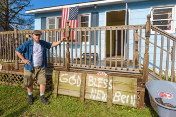 Billy Connelly's home in New Bern, North Carolina, experienced wind and water damage as Hurricane Florence passed through.