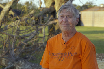 Joyce Jones and her husband Fred have served with Samaritan's Purse for 13 years and never thought they would be on the other side of the orange shirts. Photo courtesy of Sherwood Baptist Church.