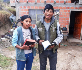 After we shared the Word of God with Lucy and Nelson during a home visit, the young couple has taken God’s Word to heart and are learning more about Him through their local church.