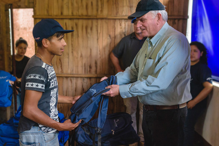 Samaritan's Purse president Franklin Graham helped distribute backpacks and other supplies to Venezuelan's fleeing into Colombia.