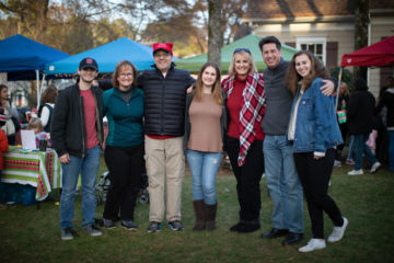 Left to right: Paul, Kristi, and Bruce Buttles with Kristi's sister and family: Martine, Kim, Jean-Paul, and Alexa Schoubert.