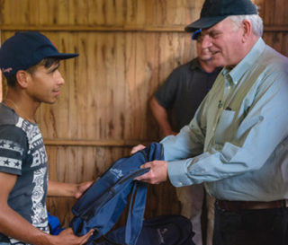 Samaritan's Purse president Franklin Graham helped distribute backpacks and other supplies to Venezuelan's fleeing into Colombia.