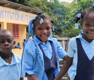 Mount Carmel primary school in Grand-Goâve, Haïti, is filled with the laughter and smiles of children who are learning more about the love and care of God through our WASH project.