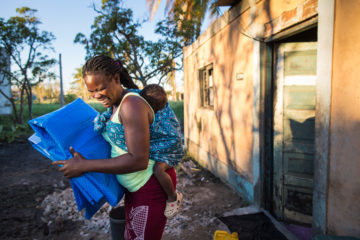 Shelter materials and other supplies will help families get back on their feet after Cyclone Idai ripped up homes and flooded communities.