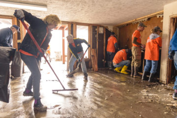 Mudouts are a messy job for our volunteers serving in the flooded midwest, but they are an immense blessing to so many as we help in Jesus' Name.