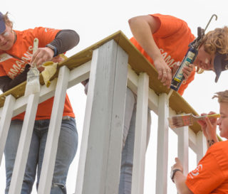 College students served in Texas during spring break.