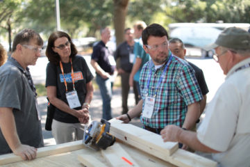 Specialized workshops focused on teaching practical skills such as construction that can be helpful during a disaster.