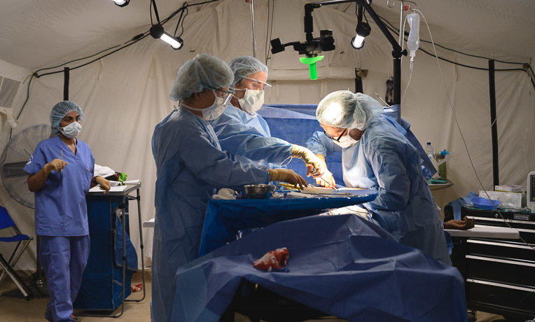 Our surgical teams provided quality, compassionate care in Jesus' Name at the Emergency Field Hospital in Mozambique.