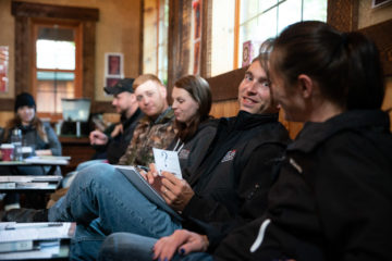 Nina (right) and Derek Coble (second from right) appreciated the marriage classes during their time in Alaska with Operation Heal Our Patriots.
