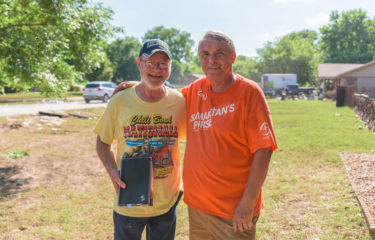 Chester received Jesus Christ as his Lord and Savior this week as volunteers worked on his home.