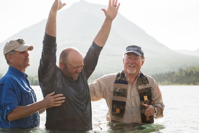 Army Specialist Matt Brady was one of three individuals baptized during week six at Samaritan Lodge Alaska.