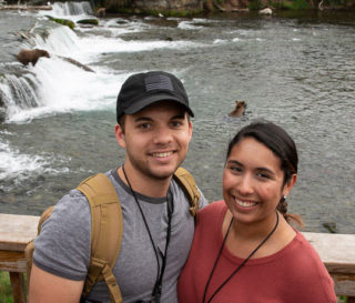 Army Specialist Marco Fernandez and his wife, Illyssa, an active duty member of the Air Force, experienced renewal at Samaritan Lodge Alaska last week.